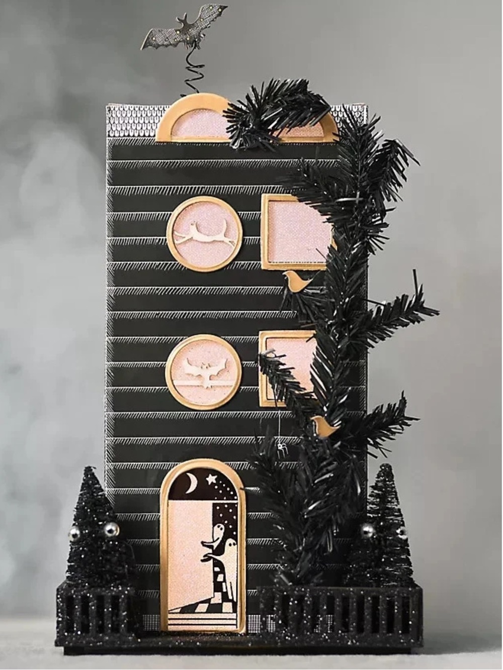 Anthropologie Florence Balducci Light-Up Paper House Bat Design